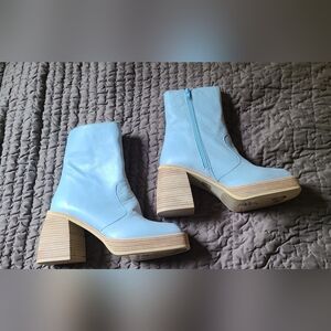 Free People light blue Ruby ankle boots